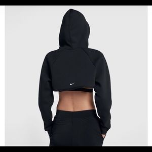 Nike Cropped hoody long sleeve black size S